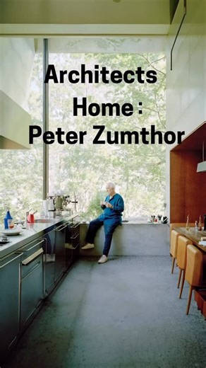 Andres Rincon - World Architecture Inspiration on Instagram: "Peter Zumthor’s Home and Studio — Haldenstein, Switzerland In the early 1980s, Peter Zumthor replaced an old country house with a timber studio-house inspired by local granaries and stables. Oriented to the south, it combined work and living spaces around light, silence, and a garden—serving as both home and studio for years. In 2005, Zumthor separated family life from work by building a new house just meters away. With a U-shaped pla