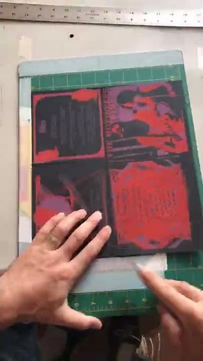 DIY handmade screen printed CD covers