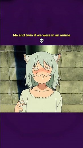 If my twin and I were in an anime #Chainsmokecat