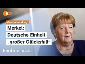 heute journal from 02.10.2025 Merkel interview, German unity, attack at synagogue in Manchester