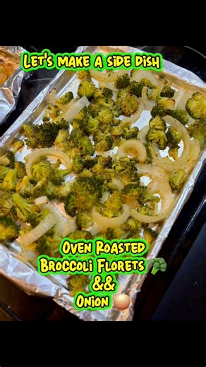 We start with broccoli florets and onions, drizzle with olive oil, season with salt, pepper, garlic powder, and a hint of cayenne, then roast on a sheet pan until tender and slightly crispy. The result is a flavorful, easy side dish that pairs with almost any main. Perfect for weeknights or meal prep. #broccoli #cookwithme #thechroniccrohnie #roastedbroccoli #broccoli #onion #ovenroast #sidedish #vegetarian #easyrecipes #weeknightdinner #homecooking #foodvideo #tasty #ReelTrends #eatwithme #Simp