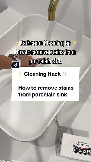 Effective Bathroom Cleaning Tips: Remove Stains from Porcelain Sink