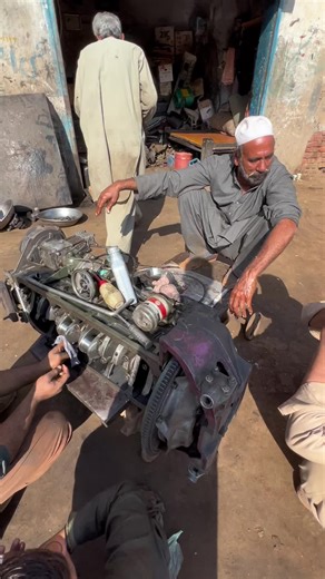 old truck engine restoration #creatorsearchinsights #truck #mechanic #repair #tools