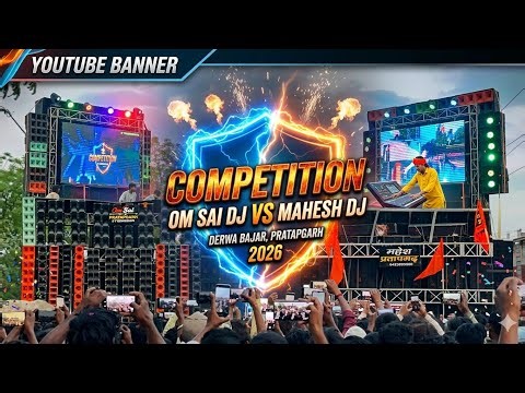 Mahesh DJ Pratapgarh 😱versis mo Sai ￼DJ 🔥competition derva Bajar Pratapgarh 2025 #djcompetition