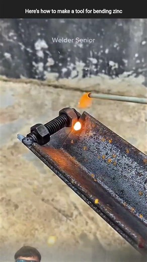 Here's how to make a tool for bending zinc