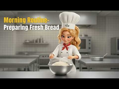 Morning Routine Cooking a Fresh Bread