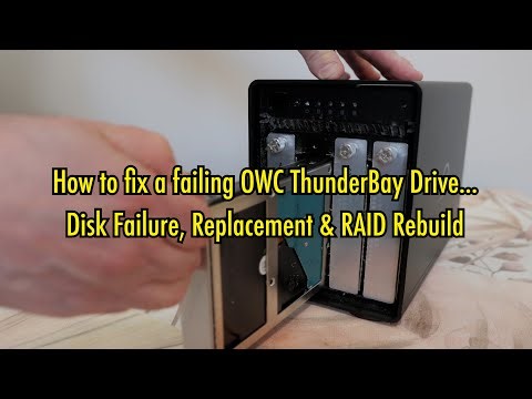 How To Fix an OWC ThunderBay Drive - Disk Failure, Disk Replacement & RAID Rebuild