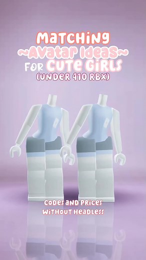 Cute Avatar Ideas for Girls in Roblox