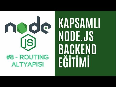 8) ExpressJS Routing Altyapısı Nasıl Kurulur? | Başlangıçtan İleriye NodeJS Backend Projesi