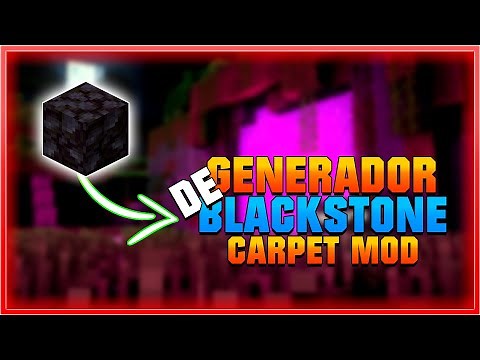 BLACKSTONE Generator [CARPET MOD] - Minecraft Tutorial 1.21 - 1.16