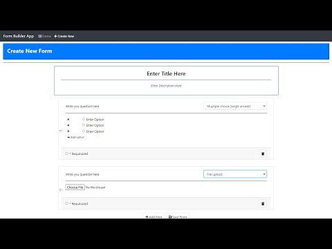 Simple Form Builder using PHP and jQuery Demo