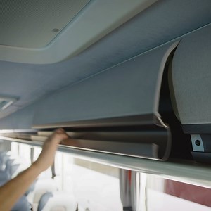 When travelling with Volvo Buses we want your luggage to arrive as safe as you do. Place your luggage in the overhead compartment, sit back and relax throughout the journey. | Volvo Buses
