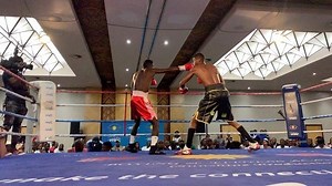 Now in the ring @harry_simon_jr (Namibia) VS Limbani Chikapa (Malawi). Tune into our Facebook page to watch the live stream | MTC Namibia