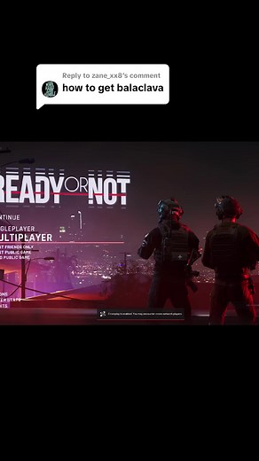 Replying to @zane_xx8quick video unfortunately it's multi-player only #foryou #fyp #gaming #readyornot #foryoupage