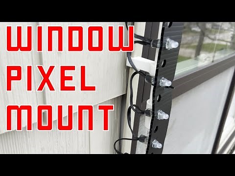 How to Mount Pixels on Windows | J Channel Clips | Christmas Lights | Window Outlines