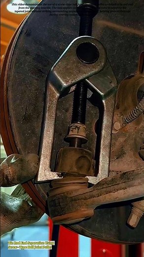 Tie Rod End Separation Using Screw-Type Ball Joint Puller