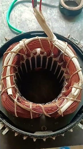 cooler motor winding #shortvideo ⚒️⚒️