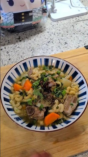sup nui soun / vietnamese macaroni pork rib soup made easy #cooking #noodles #vietfood #noodles