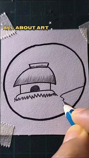 how to draw a house for beginners
