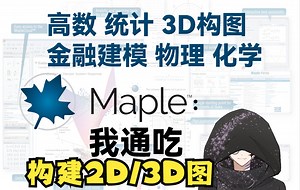 【Maple软件保姆级教程#5】构建2D/3D图
