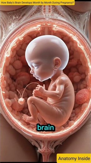 How Baby’s Brain Develops Month by Month During Pregnancy | 3D Womb Visualization