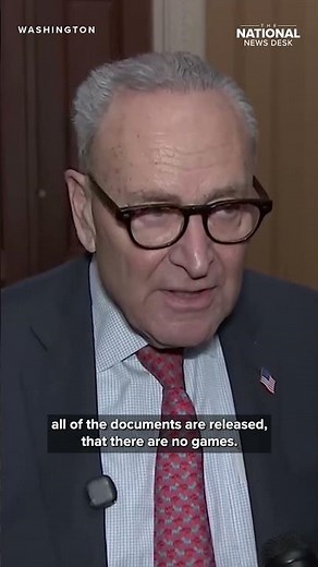 Schumer urges Johnson to send the Epstein bill over to the Senate for passage 'now'
