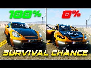 Realistic Crash Survival Chance #8 | BeamNG.drive Ultimate Impact Test