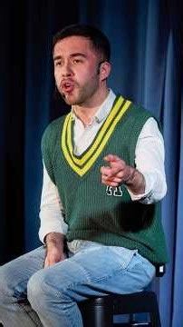 Harry Drane performing an excerpt from Every Brilliant Thing by Jonny Donahoe and Duncan Macmillan