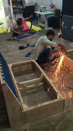 Sofa Making Process Part 1 | Frame Work Begins 🔨🛋️ #Shorts