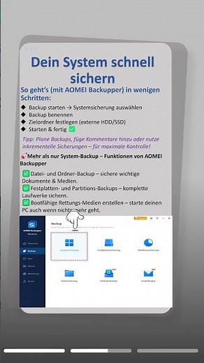 PC crasht? 😱 Ohne Computer Backup Systems bist du erledigt!#pc #system #safe #backup #tips