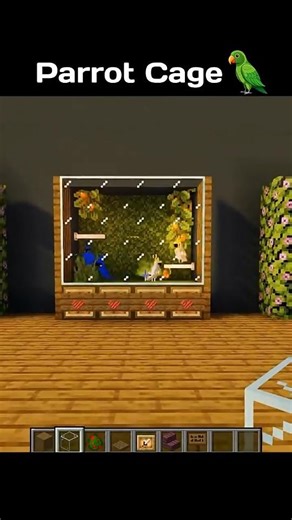 Parrot House 🦜 in Minecraft #minecraft #gaming #minecraftshorts #trending #minecraftbuilds