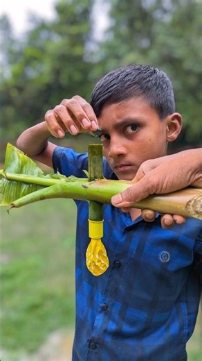 Unique Banana Tree DIY Craft! How to Make a Toy with Banana Tree and Balloon #bamboo #diy