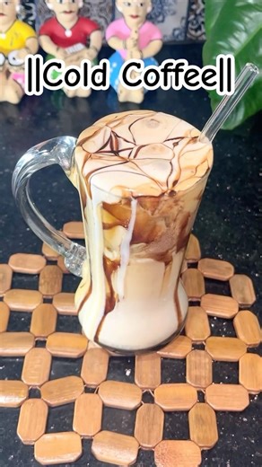 Perfect cold coffee within 5mins||😍Cold Coffee Recipe|| #coffee #trending #shorts #viral
