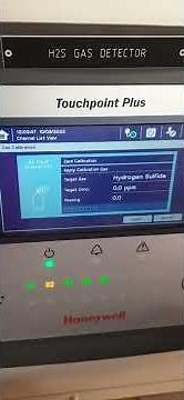 Fixed Gas Detection System Calibration (H2S) Honeywell Touch Point Plus