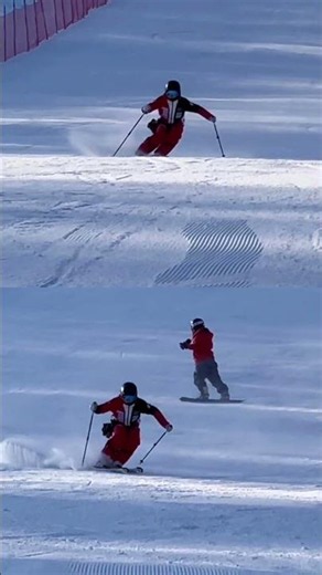 万峰顶门的晨练小弯20221122阿拉丁ski出品阿拉丁滑雪教程全民冰雪季就亿点想滑雪金牌滑雪教练
