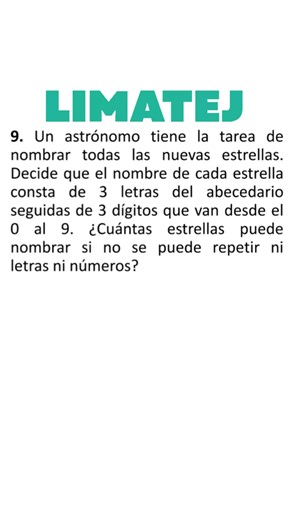 Problema 9 del Cuadernillo de Preparación LIMATEJ