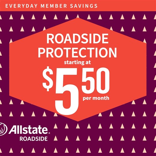 NOW YOU KNOW: for AARP members, roadside protection with Allstate starts at just $5.50 per month. | AARP Member Benefits | Facebook