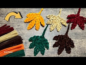 🍁 DIY: How To Make Maple Leaves With Pipe Cleaners Fall Craft 🍁 ‪@ArtWini‬