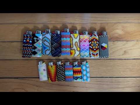 Medicine Wheel Beaded Lighter Case Tutorial