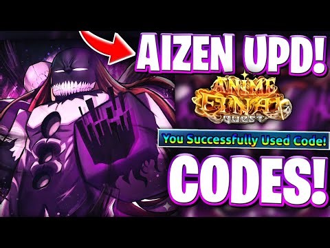 ⚡*AIZEN* ROBLOX ANIME FINAL QUEST CODES FOR MANIPULATOR + RAID + AIZEN UPDATE! NEW CODES FOR AFQ