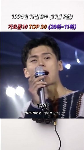 (20위~11위) 1994년 11월 2주 (11월 9일) 가요톱10 TOP 30