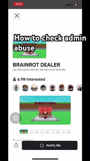 #viral #tutorial #trending #adminabuse #stealabrainrot #adminabuse how to check admin abuse time