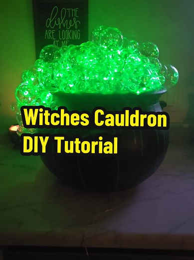 Step by Step Bubbling Witches Cauldron Tutorial