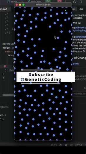 Flutter Fluid Simulation | Interactive Particle Physics #Shorts