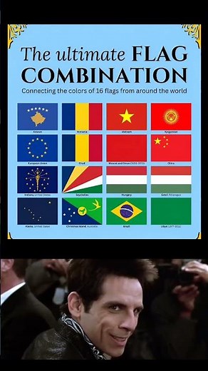 The Ultimate Flag Combination — A Journey Through 16 Flags of the World