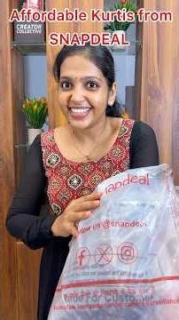 Affordable Kurtis from SNAPDEAL😍#shorts#youtubeshorts
