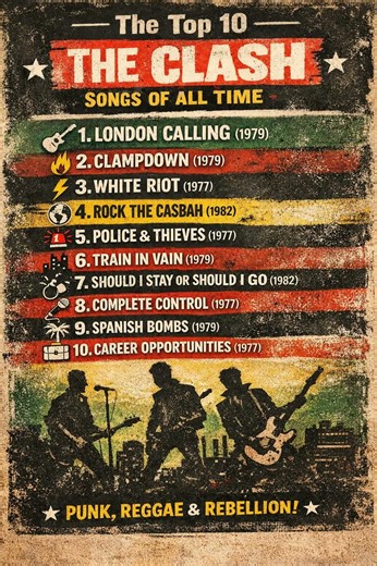 The Top Ten The Clash Songs of all time
