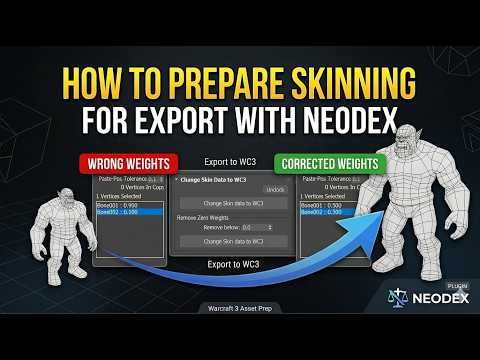 How to Prepare Skinning for Export with Neodex
