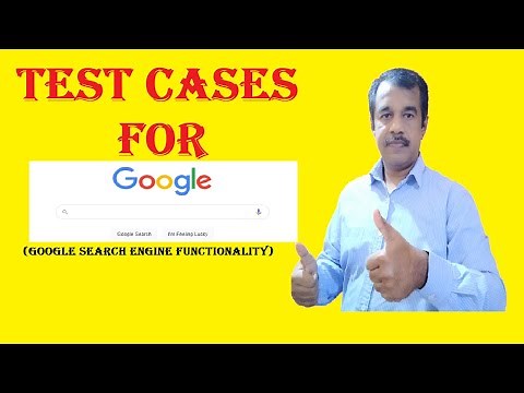 test cases for search functionality (google search engine) - search text field or box test cases