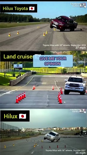 stability Test: Toyota Hilux vs LandCruiser 2020🚗